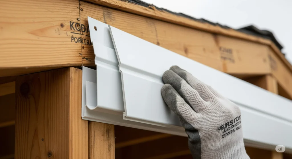 installing soffit on a gable roof